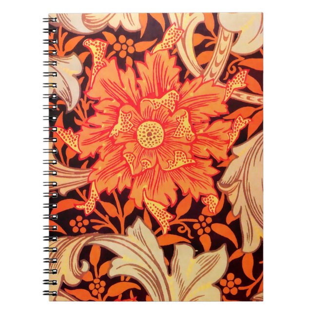 William Morris Marigold Vintag Floral Notizblock (Vorderseite)