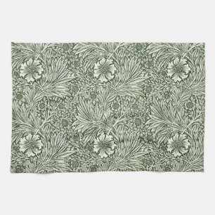 William Morris Marigold Vintage Grün Floral Geschirrtuch