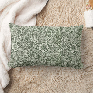 William Morris Marigold Vintage Grün Floral Lendenkissen