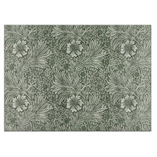 William Morris Marigold Vintage Grün Floral Schneidebrett