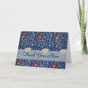 William Morris Medway Blaue Tulpe Florale Kunst Dankeskarte