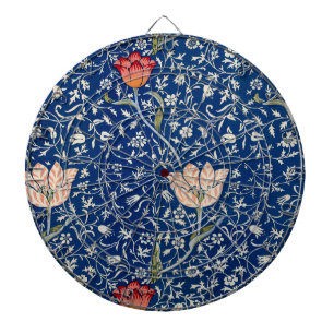 William Morris Medway Blue Floral Dartscheibe