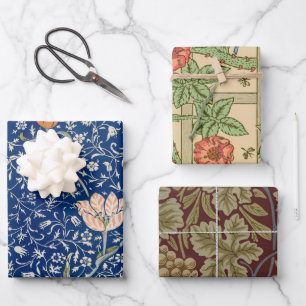 William Morris Medway Blue Floral Geschenkpapier Set