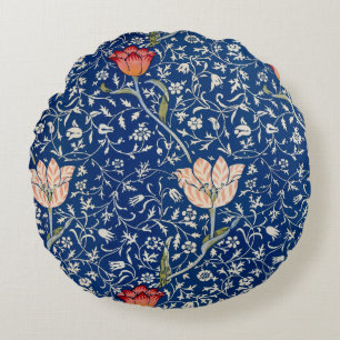 William Morris Medway Blue Floral Rundes Kissen