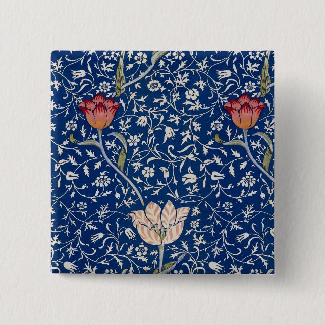 William Morris Medway-Muster Button (Vorderseite)