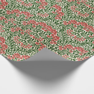 William Morris Michaelmas Daisy Blume Pink Green Geschenkpapier
