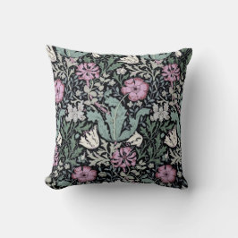 William Morris Mohn Botanical viktorianische Tapet Kissen
