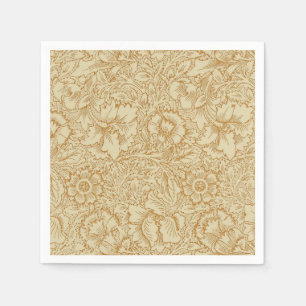 William Morris Mohnblumen-Blumentapete Serviette
