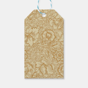 William Morris Mohnblumen Tapete Geschenkanhänger