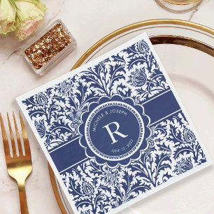 William Morris Monogram Serviette
