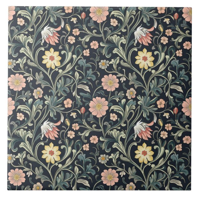 William Morris Muster  Fliese (Vorderseite)