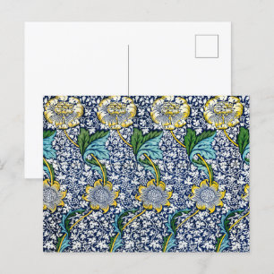 William Morris - Muster für Vintage Blume und Blät Postkarte