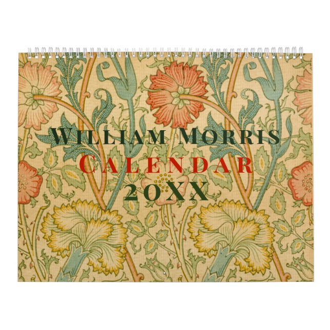 William Morris Muster  Kalender (Titelbild)