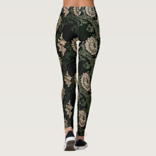 William Morris, Muster, neu gestaltet, dunkle Farb Leggings