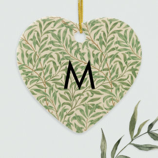 William Morris Muster Weidenzweig Monogramm Keramik Ornament