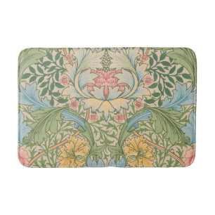 William Morris Myrtle Blume Floral Botanical Badematte