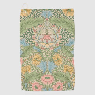 William Morris Myrtle Blume Floral Botanical Golfhandtuch
