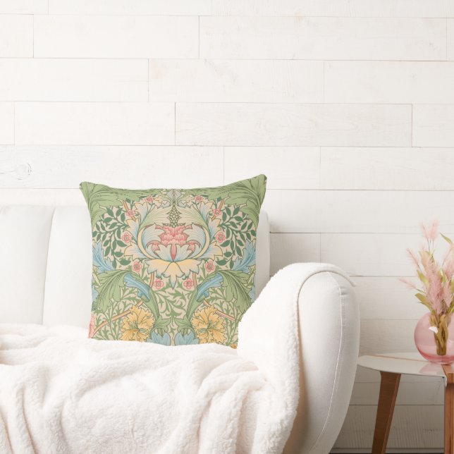 William Morris Myrtle Blume Floral Botanical Kissen (Liege)