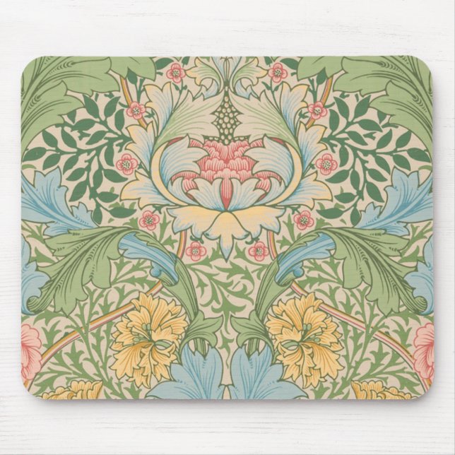 William Morris Myrtle Blume Floral Botanical Mousepad (Vorne)