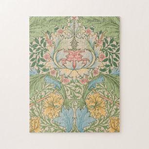 William Morris Myrtle Blume Floral Botanical Puzzle