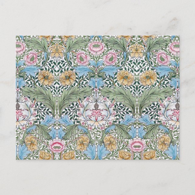 William Morris Myrtle Floral Pattern Postcard Postkarte (Vorderseite)