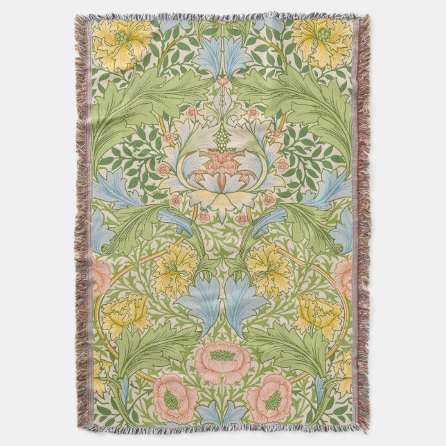 William Morris Myrtle Garden Floral Klassiker Decke (Vorderseite Vertikal)