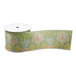 William Morris Myrtle Garden Floral Klassiker Satinband
