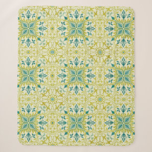 William Morris nahtloses Deckenmuster in Limetteng Sherpadecke