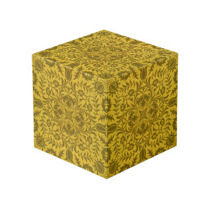 William Morris nahtloses Reben-Gold-Gelb-Muster Würfel