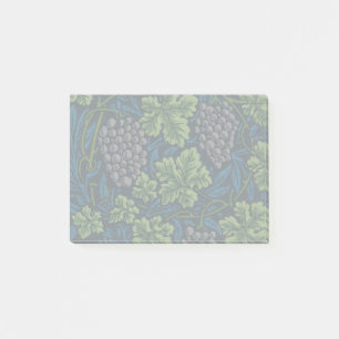 William Morris Nahtloses Weinreben Schwarz Muster Post-it Klebezettel