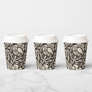 William Morris Narzissen Blumen Wallpaper Pappbecher