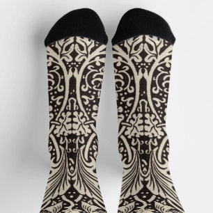 William Morris Narzissen Blumen Wallpaper Socken