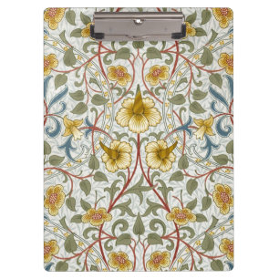 William Morris Narzissen-Blumenmuster Klemmbrett