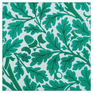 William Morris Oak Blätter, Türkis & Aqua Stoff