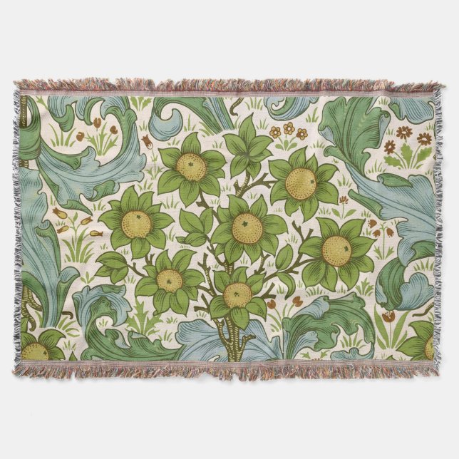 William Morris' Obstgarten-Muster Art Nouveau Decke (Vorderseite)