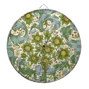 William Morris' Obstgartenmuster Art Nouveau Dartscheibe