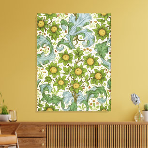 William Morris' Obstgartenmuster Art Nouveau Leinwanddruck