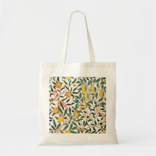 William Morris Obstpomegranat Weiße Ornamente Tragetasche