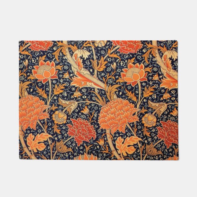 William Morris Orange Cray Fußmatte (Vorderseite)
