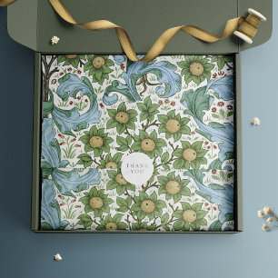William Morris Orange Jugendstil Vintage Flora Seidenpapier
