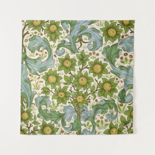 William Morris Orchard Grüne Blumenkunst Wandteppich