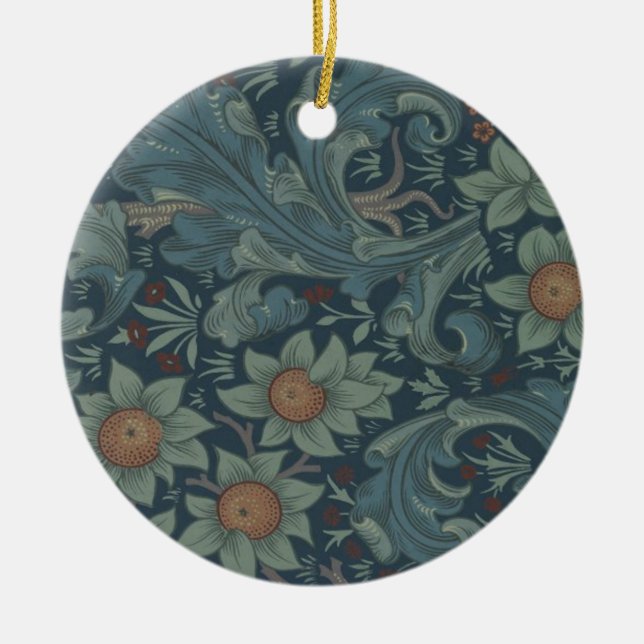 William Morris Orchard Pattern Art Keramik Ornament (Vorne)