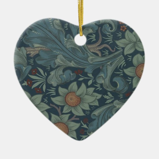 William Morris Orchard Pattern Art Keramikornament (Vorne)