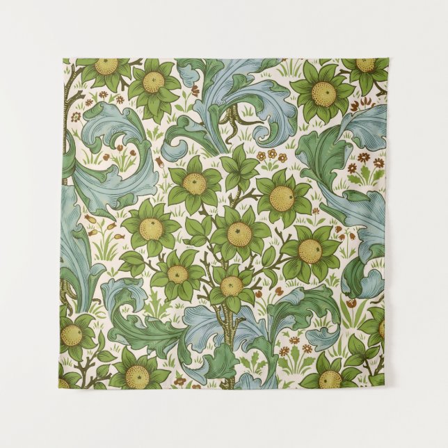 William Morris' Orchard Pattern Art Nouveau Wandteppich (Vorderseite)