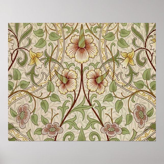 William Morris Osterglocke Klassische Blume Poster (Vorne)