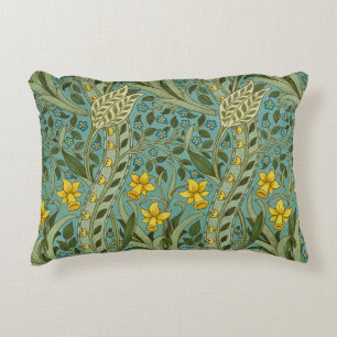 William Morris Osterglocken Blumenmuster Klassiker Dekokissen