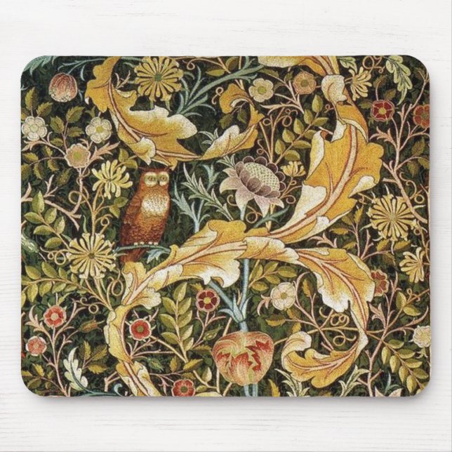 William Morris Owl an Acanthus Mousepad (Vorne)