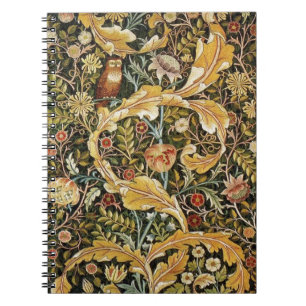 William Morris Owl an Acanthus Notizblock