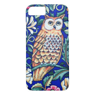 William Morris Owl Tapestry, Beige und Cobalt Blue iPhone 8/7 Hülle