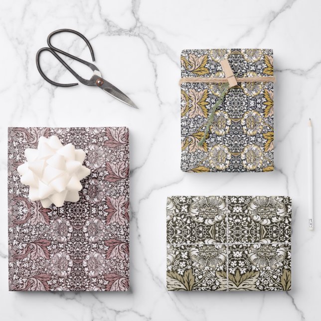 William Morris Pack Geschenkpapier Set (Vorderseite)